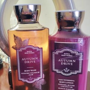 Brand New, Bath & Body Works Autumn Drive Body Wash & Lotion